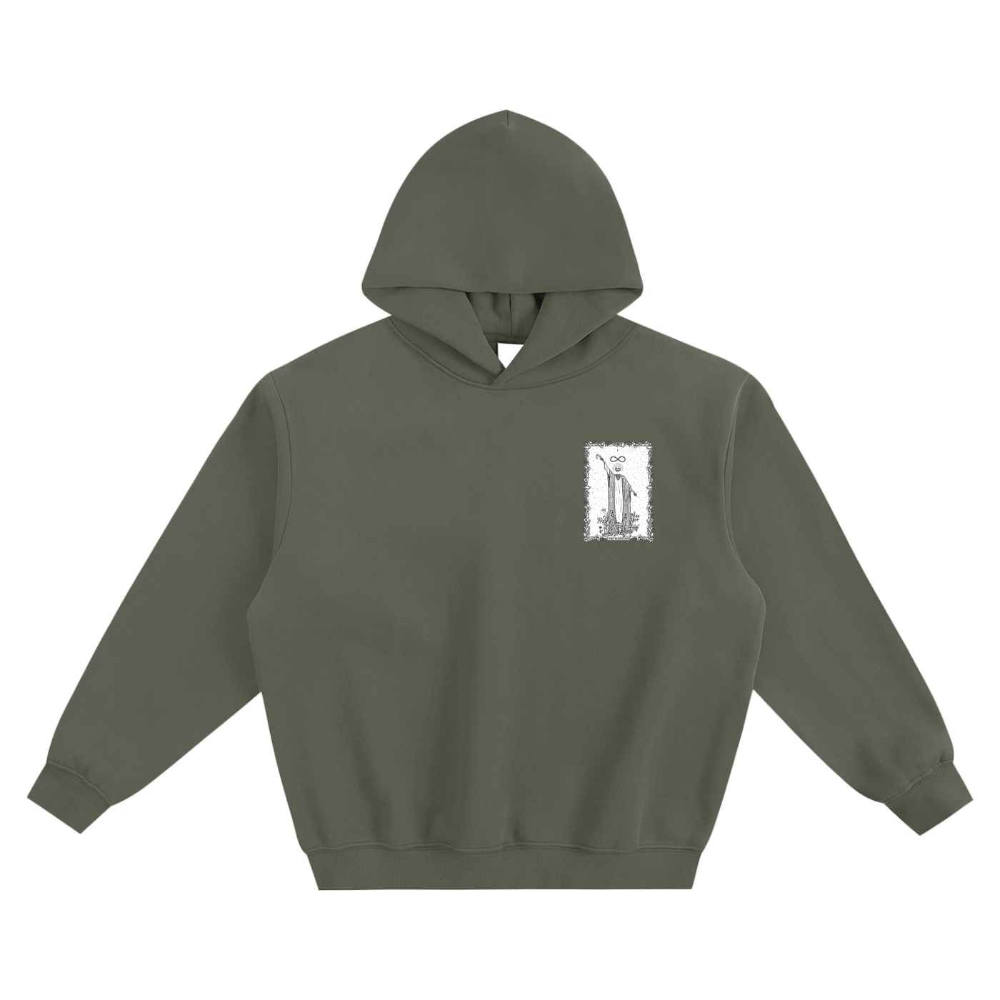 Fleeced Boxy Hoodie